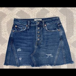 Free People Denim Skirt